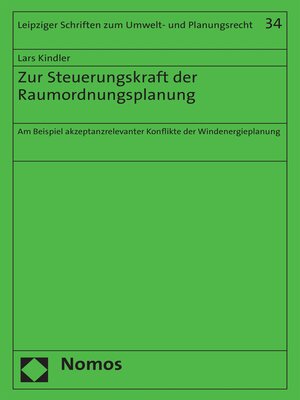 cover image of Zur Steuerungskraft der Raumordnungsplanung